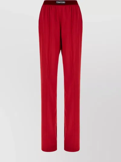 Tom Ford Silk Trousers Elastic Waistband