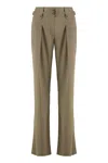 Tom Ford Silk Trousers In Green