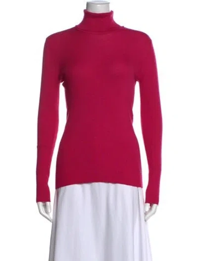Pre-owned Tom Ford Silk Turtleneck Top W/ Tags In Pink