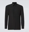 Tom Ford Silk Twill Shirt In Black