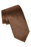 Tom Ford Silk Twill Tie In Kb800 Dark Chocolate