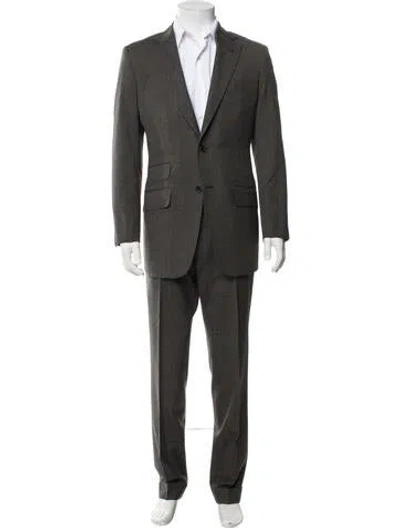 Pre-owned Tom Ford Silk Two-piece Suit In Grey