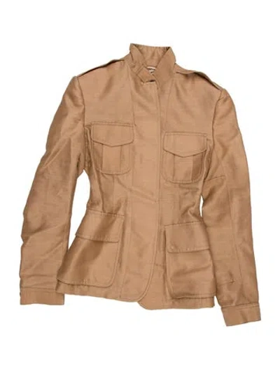 Pre-owned Tom Ford Silk Utility Jacket In Neutral