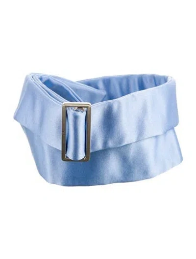 Pre-owned Tom Ford Silk Waist Belt In Blue