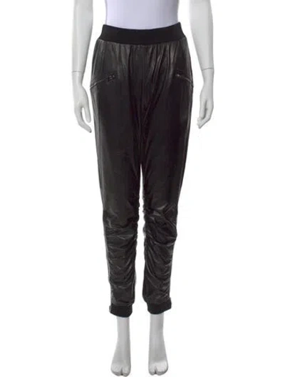 Pre-owned Tom Ford Silk Wide Leg Pants In Black