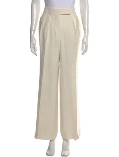 Pre-owned Tom Ford Silk Wide Leg Pants In Neutral