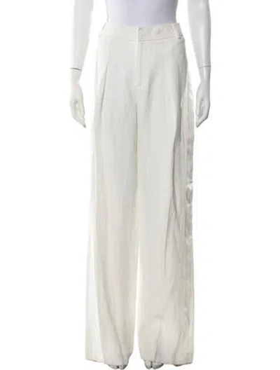 Pre-owned Tom Ford Silk Wide Leg Pants In Neutrals