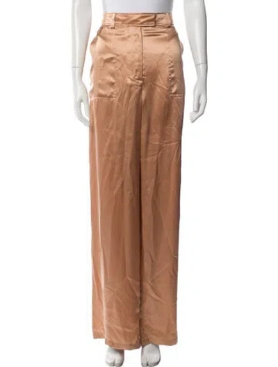 Pre-owned Tom Ford Silk Wide Leg Pants In Neutrals