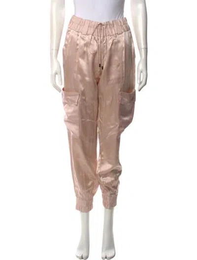 Pre-owned Tom Ford Silk Wide Leg Pants In Pink