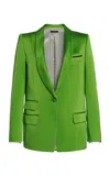 Tom Ford Silk-wool Blazer In Green