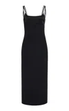 Tom Ford Silk-wool Cady Maxi Dress In Black