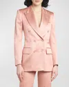 Tom Ford Silk-wool Twill Double-breasted Jacket In Blush Rose