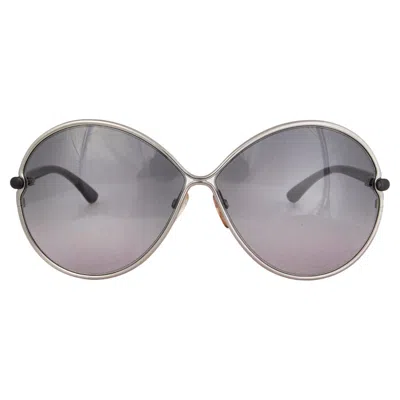 Pre-owned Tom Ford Silver & Black Acetate Stefania Sunglasses Tf223