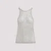 Tom Ford Lurex Knit Beige Viscose Top In Metallic