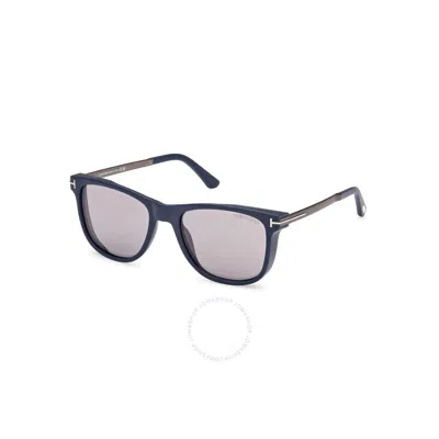 Tom Ford Sinatra Smoke Mirror Square Men's Sunglasses Ft1104 91c 53 In Black
