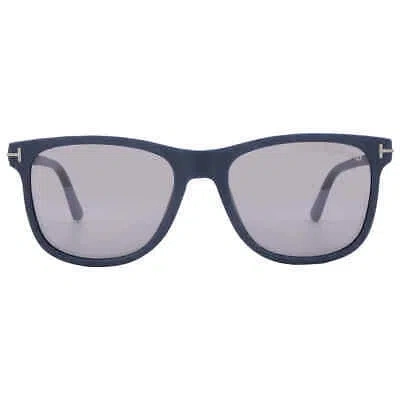 Pre-owned Tom Ford Sinatra Smoke Mirror Square Men's Sunglasses Ft1104 91c 53 In Gray