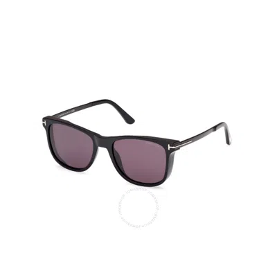 Tom Ford Sinatra Smoke Square Men's Sunglasses Ft1104 01a 53 In Black