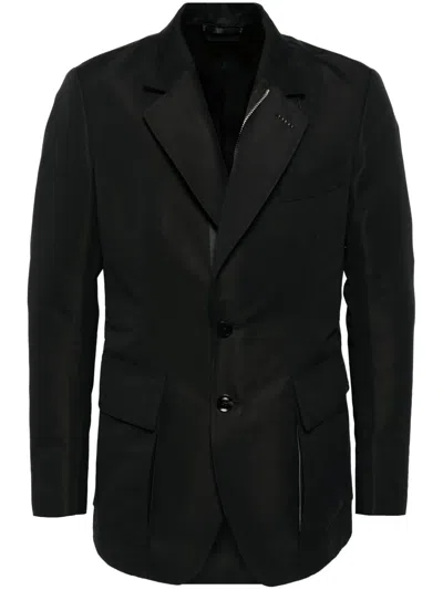 Tom Ford Single-breasted Blazer In Black