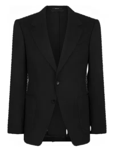 Tom Ford Single-breasted Blazer In Black