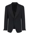 Tom Ford Single Breasted Blazer Notch Lapel Cuffs In Black