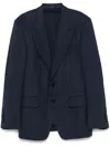 Tom Ford Basket Weave Shelton Wool Jacket Clothing In Blau