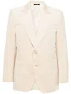 Tom Ford Single-breasted Blazer In Neutrals