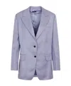 Tom Ford Single-breasted Blazer In Purple
