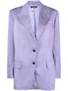Tom Ford Single-breasted Blazer In Violett