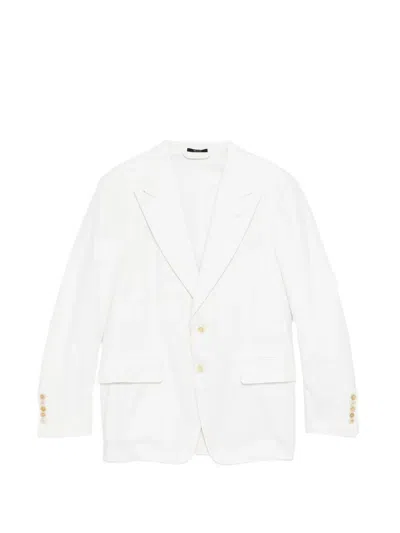 Tom Ford Single-breasted Blazer In White