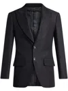 Tom Ford Single-breasted Corduroy Blazer In Black