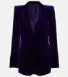 Tom Ford Single-breasted Cotton Velvet Blazer In Multi