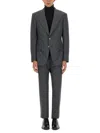 Tom Ford Shelton Fresco Stripe Wool Suit In Grey