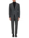 Tom Ford Shelton Fresco Stripe Wool Suit In Grey