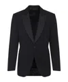 Tom Ford Tuxedo Jacket With Notch Lapel And Pockets In Black