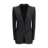 Tom Ford Single Breasted Jacket With Polka Dots In Black