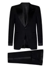 Tom Ford Single-breasted Suit In Black
