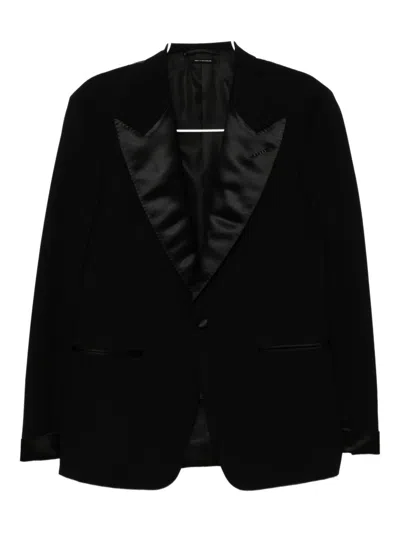 Tom Ford Single-breasted Suit In Black