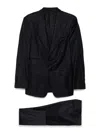 Tom Ford Single-breasted Wool Suit With Flap Pockets In Blue