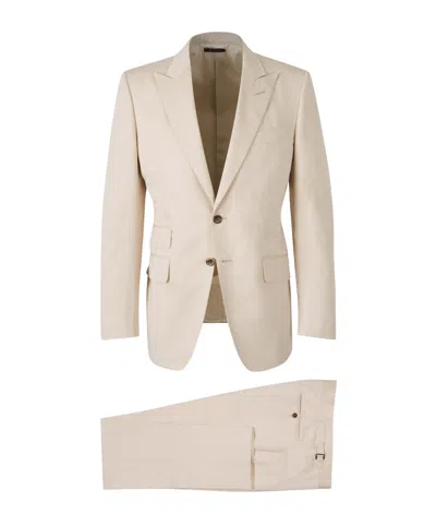 Tom Ford Single-breasted Tailored Suit In Nude