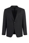 Tom Ford Single-breasted Two-button Jacket In Black