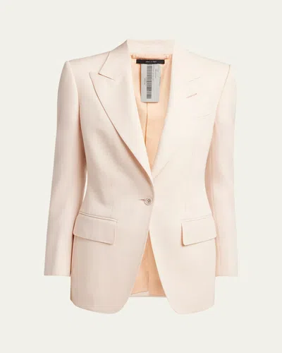 TOM FORD SINGLE-BREASTED WOOL-BLEND BLAZER JACKET
