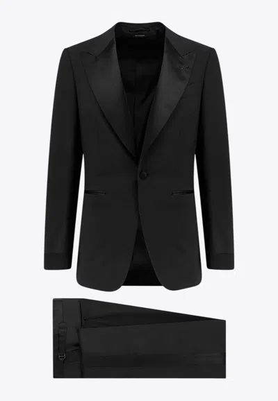 TOM FORD SINGLE-BREASTED WOOL-BLEND TUXEDO SUIT