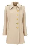 Tom Ford White Single-breasted Wool Coat In Neutral