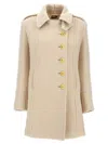 Tom Ford Wool-cashmere Duffle Asymmetric Peacoat In White
