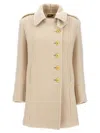 Tom Ford Wool-cashmere Duffle Asymmetric Peacoat In White