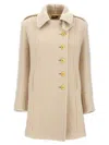 Tom Ford Wool-cashmere Duffle Asymmetric Peacoat In White