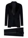 Tom Ford Single-breasted Wool Suit In Black