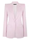 Tom Ford Single-button Blazer In Pink
