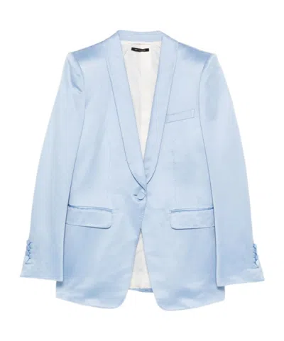 Tom Ford Single-breasted Blazer In Blue