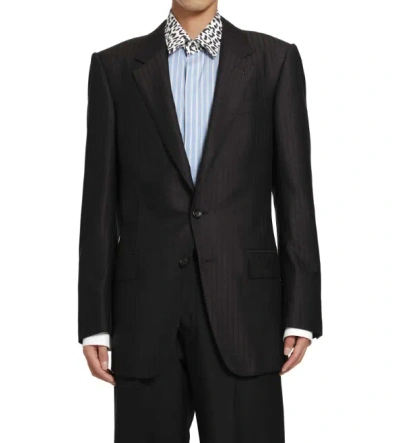 Tom Ford Single-breasted Blazer In Black